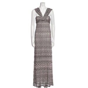 $2135 Missoni Woven Sleeveless Maxi Dress Twist Front IT38/US2/XS